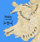 Gebiet der Demetae in Wales