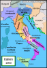 Italien - Gliederung 1000 - Karte