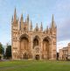 Die Westfassade der Kathedrale von Peterborough