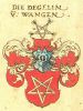 Degelin von Wangen - Wappen