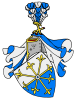Stammwappen der Familie Greiffenclau mit der Greifenklaue als Helmzier